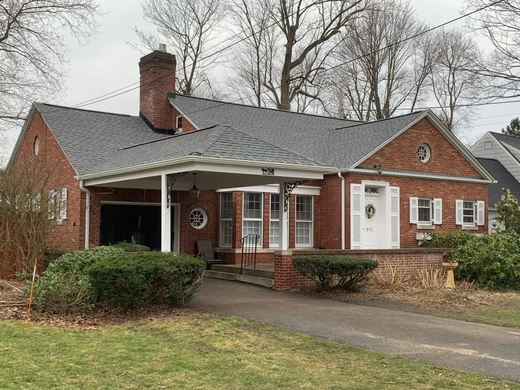 Brick Hopuse after roof repair